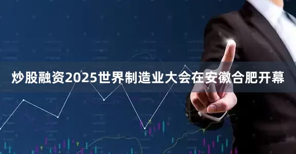 炒股融资2025世界制造业大会在安徽合肥开幕